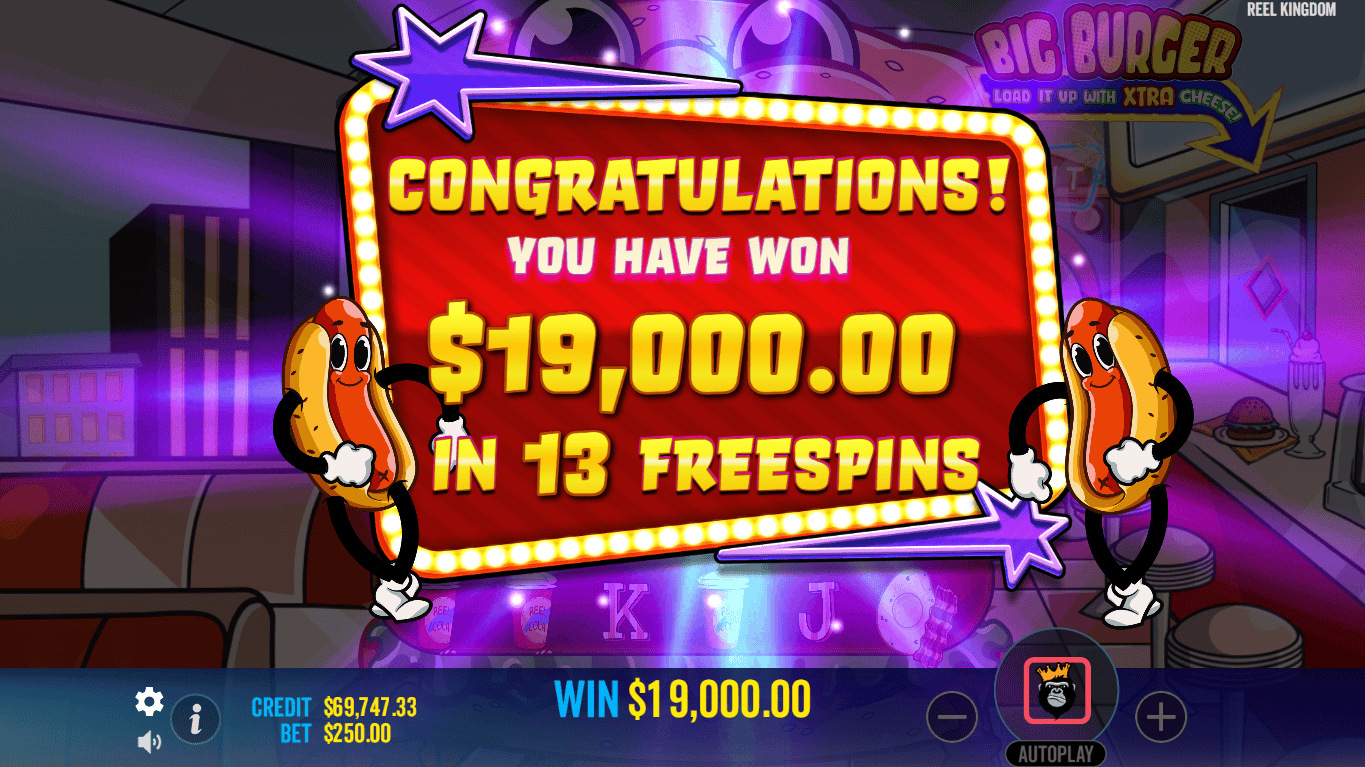 Big Burger Load it up with Xtra Cheese